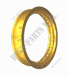 Wheel, aluminum rim 2.15x17'' gold anodize for Honda XR and XLR - JANTE ALU OR  2,15x17